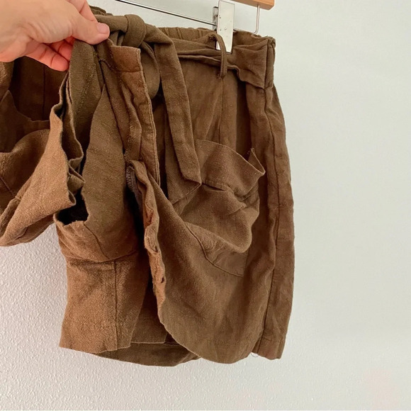 Lulus Jordine Olive Green Button Front Skort size large - Picture 8 of 13